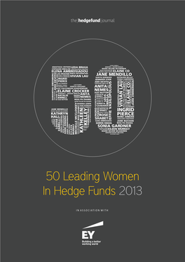 50 Leading Women in Hedge Funds 2013