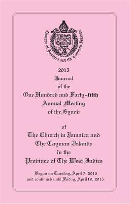 Synod Journal 2015