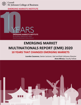 Emerging Market Multinationals Report 2019