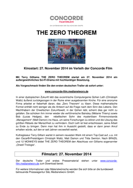 The Zero Theorem