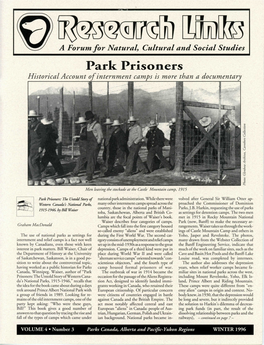Park Prisoners Historical Account of Internment Camps Is More Than a Documentary