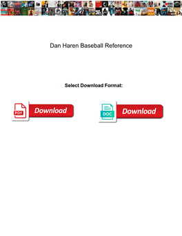 Dan Haren Baseball Reference