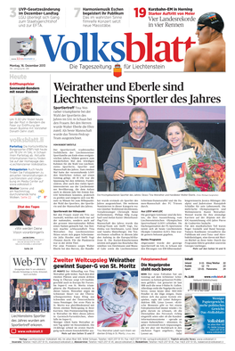 Weirather Und Eberle Sind Liechtensteins Sportler Des Jahres