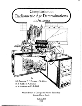 Compilation of Radiometric Age Determinations in Arizona