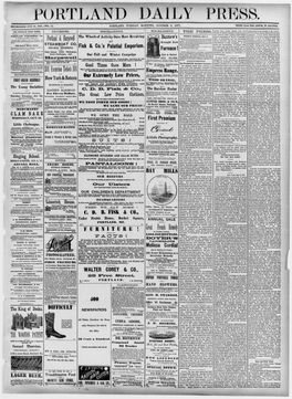 Portland Daily Press: October 2, 1877