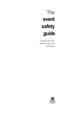 Event Safety Guide