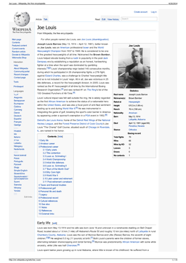 Joe Louis - Wikipedia, the Free Encyclopedia 4/20/2014