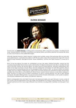 Gloria Bosman Biography
