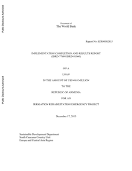 5. Assessment of Bank and Borrower Performance