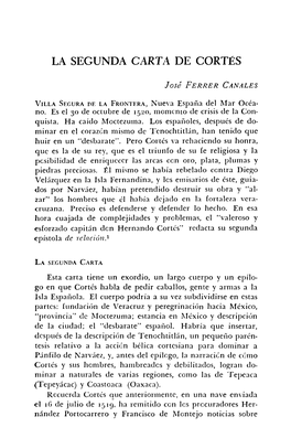 La Segunda Carta De Cortes