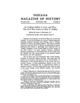 Indiana Magazine of History