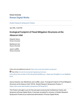 Ecological Footprint of Flood Mitigation Structures at the Absecon Inlet