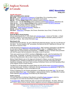 Anic Newsletter