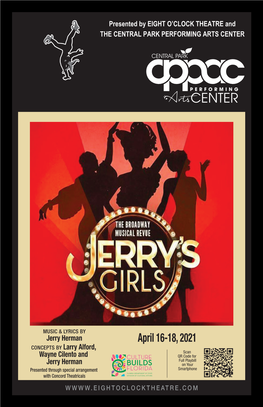 Playbill Jerry Herman Men Will Sing Songs Originally Written for Women,On Your and Vice Versa