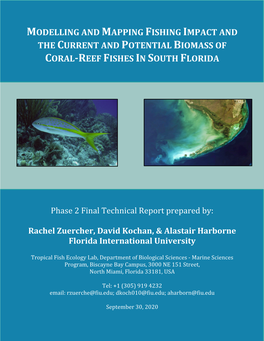 Mapping Fishing and Fish Biomass on the FL Reef Tract 2020