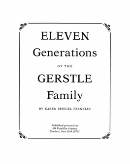 Eleven Gerstle