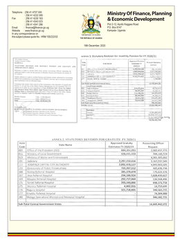 Ministry of Finance, Planning & Economic Development