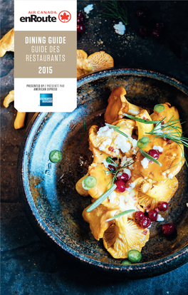 Dining Guide 2015