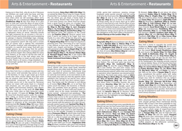 Arts & Entertainment • Restaurants Arts & Entertainment