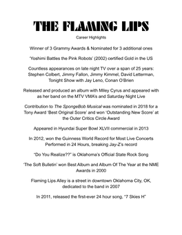 THE FLAMING LIPS Career Highlights