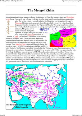 The Mongol Khans & the Oghullar Of
