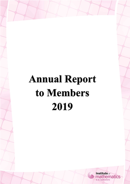 Annual Report to Members 2019 (Pdf)