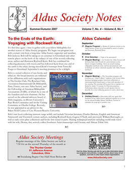 Aldus Society Note Ss