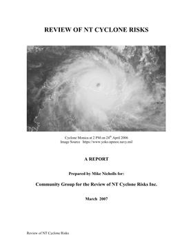 Review of Nt Cyclone Risks