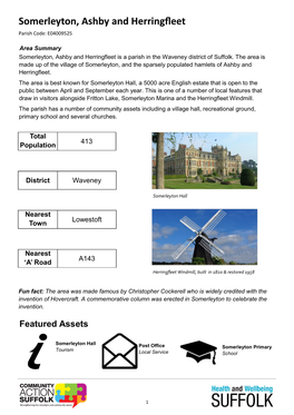Somerleyton, Ashby and Herringfleet Parish Code: E04009525