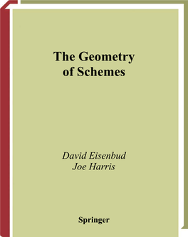 The Geometry of Schemes