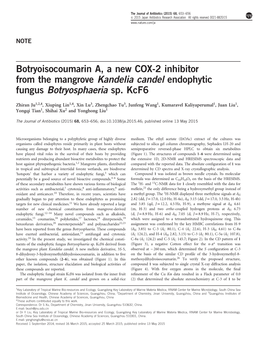 Endophytic Fungus Botryosphaeria Sp