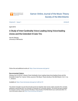 A Study of Inter-Cardinality Voice Leading Using Voice-Leading Zones and the Extended 4-Cube Trio