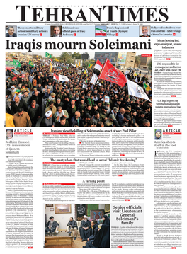 Iranians View the Killing of Soleimani As an Act Of