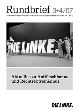 Aktuelles Zu Antifaschismus Und Rechtsextremismus INHALT