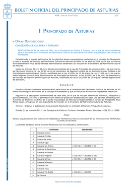 Boletín Oficial Del Principado De Asturias