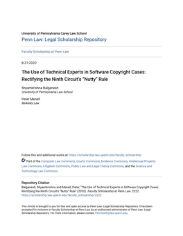 Rectifying the Ninth Circuit's “Nutty” Rule