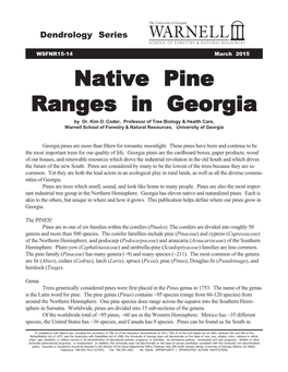 Native Pine Ranges in Georgia 15-14.Pmd