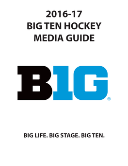 2016-17 Big Ten Hockey Media Guide