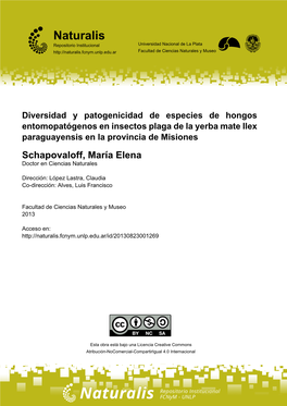 Diversidad Y Patogenicidad De Especies De Hongos