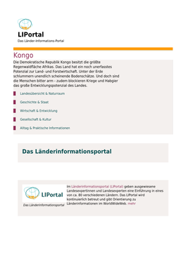 Liportal Das Länder-Informations-Portal