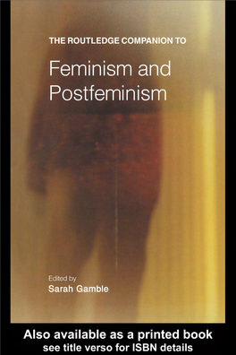 The Routledge Companion to Feminism and Postfeminism