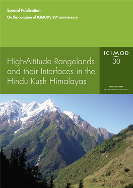 High-Altitude Rangelands and Their Interfaces in the Hindu Kush Himalayas About ICIMOD