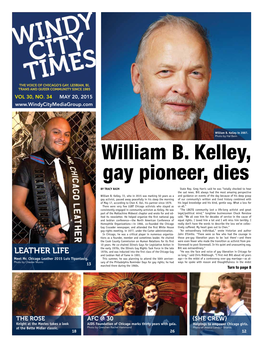 William B. Kelley, Gay Pioneer, Dies