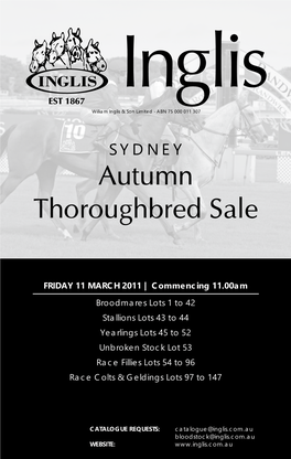 Autumn Thoroughbred Sale