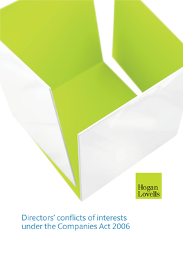 Directors' Conflicts of Interests Under the Companies Act 2006