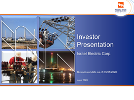 Investor Presentation Israel Electric Corp