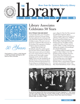 Library Associates Celebrates 50 Years