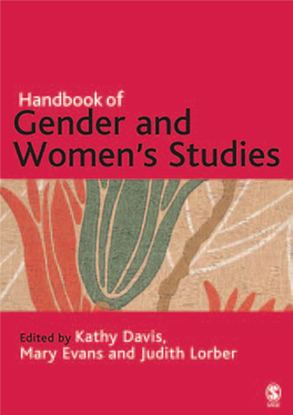 Handbook of Gender and Women's Studies