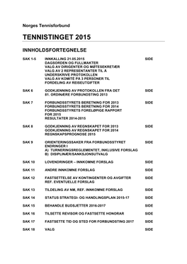 Tennistinget 2015