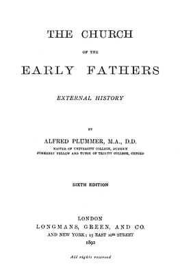 Early Fathers